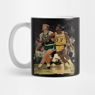 Larry Bird And Magic Johnson Vintage Mug